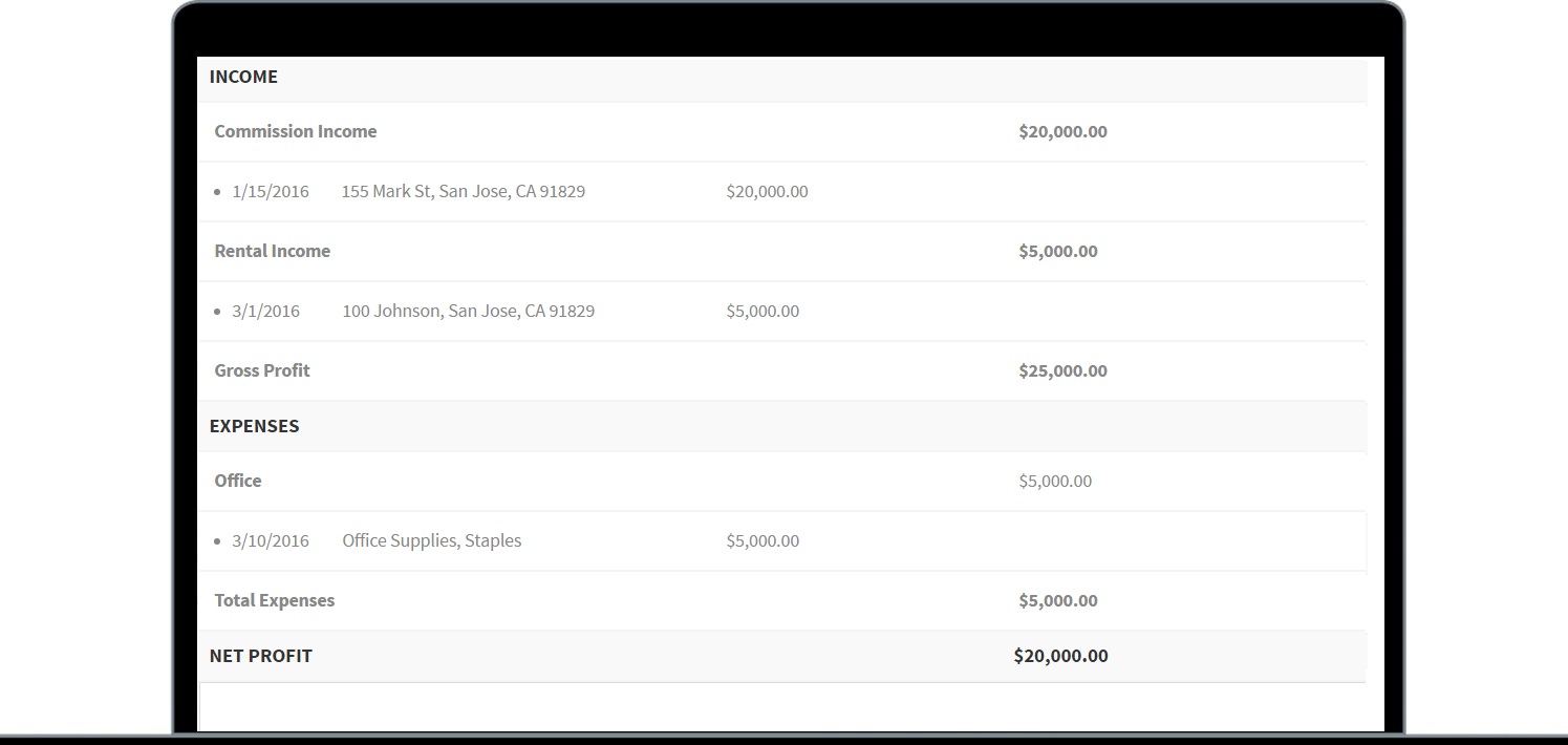 real estate agent accounting software